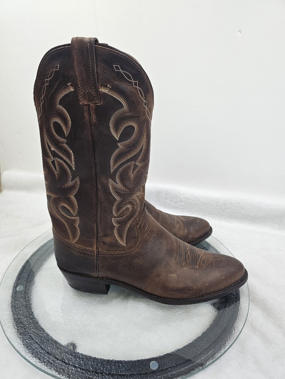 Dan Post Renegade Boots 12 Western Stitching Country Style Everyday Snip Toe View 5